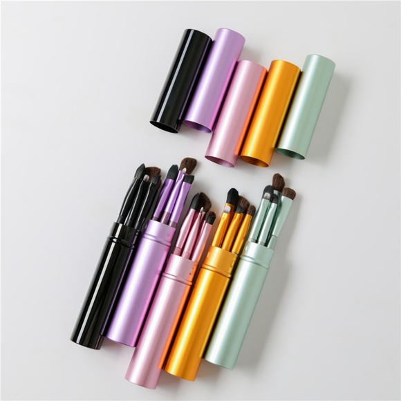 Other - NEW 5pcs Portable Mini Eye Makeup Brushes Set